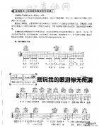 《別說我的眼淚你無所謂》吉他譜